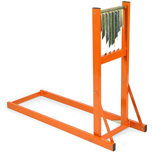 Relaxdays Tréteaux Métalliques, Lot De 2, HxLxP 91,5 X 106 X 50 Cm Charge Max 150 Kg Telescopiques Metal Rouge 53506566