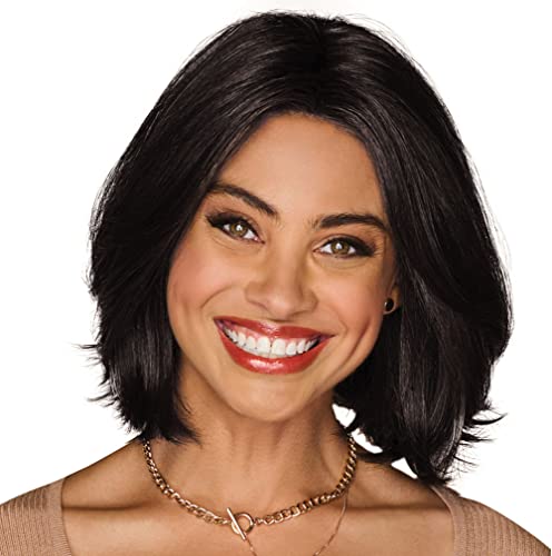 GABOR Unspoken Mid-Length Layered Pageboy Wig by Hairuwear, Average Cap, GL2-6 Black Coffee