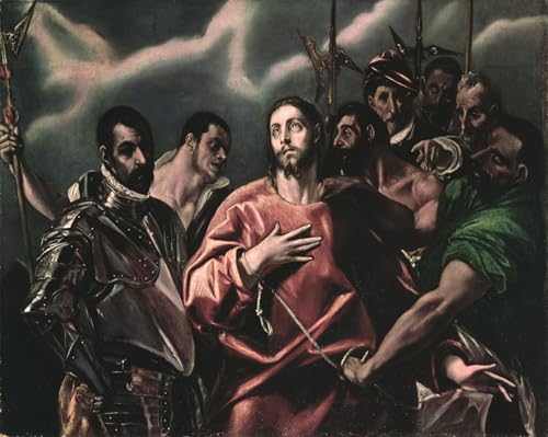 Toile El Greco le déshabillage du Christ grand tableau salon pour sublimer un mur contemporain