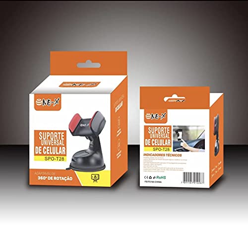 Suporte Universal Veicular Mobile Phone Silicone Sucker ONE-X