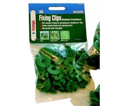 South Eastern Horticultural Pack 30 Greenhouse Shading Fixing Clips Fixers/Clips Plastic