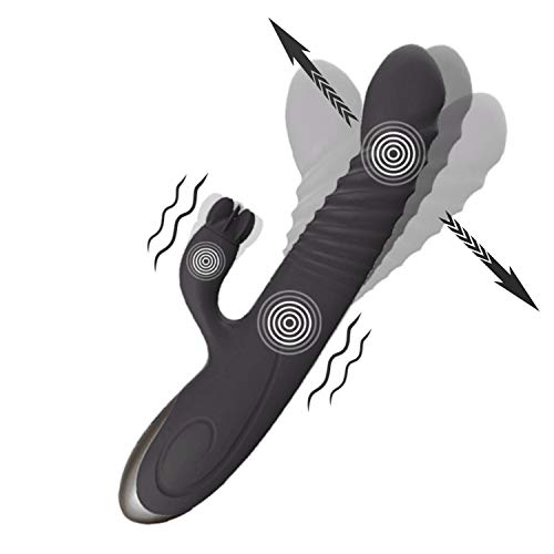 Vịbrador Língua Clitóris Estịmulador Erótico Brinquedos Eróticos Tring (Preto)