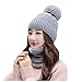 OIUHJN Gorra de béisbol vintage añadir sombrero de punto bufanda de invierno tiene orejeras para mujer ciclismo cálido floculante gorra de béisbol New Area, A-gris., Talla única
