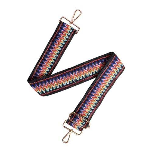 Image of Flower Purse Strap Replacement Embroidery Crossbody Shoulder Strap for Handbag Canvas Purse Extender Accessories
