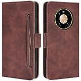 HualuBro Handyhülle für Huawei Mate 40 Pro Hülle Leder, Flip Hülle Cover Stoßfest Klapphülle Handytasche Schutzhülle für Huawei Mate 40 Pro Tasche (Braun)
