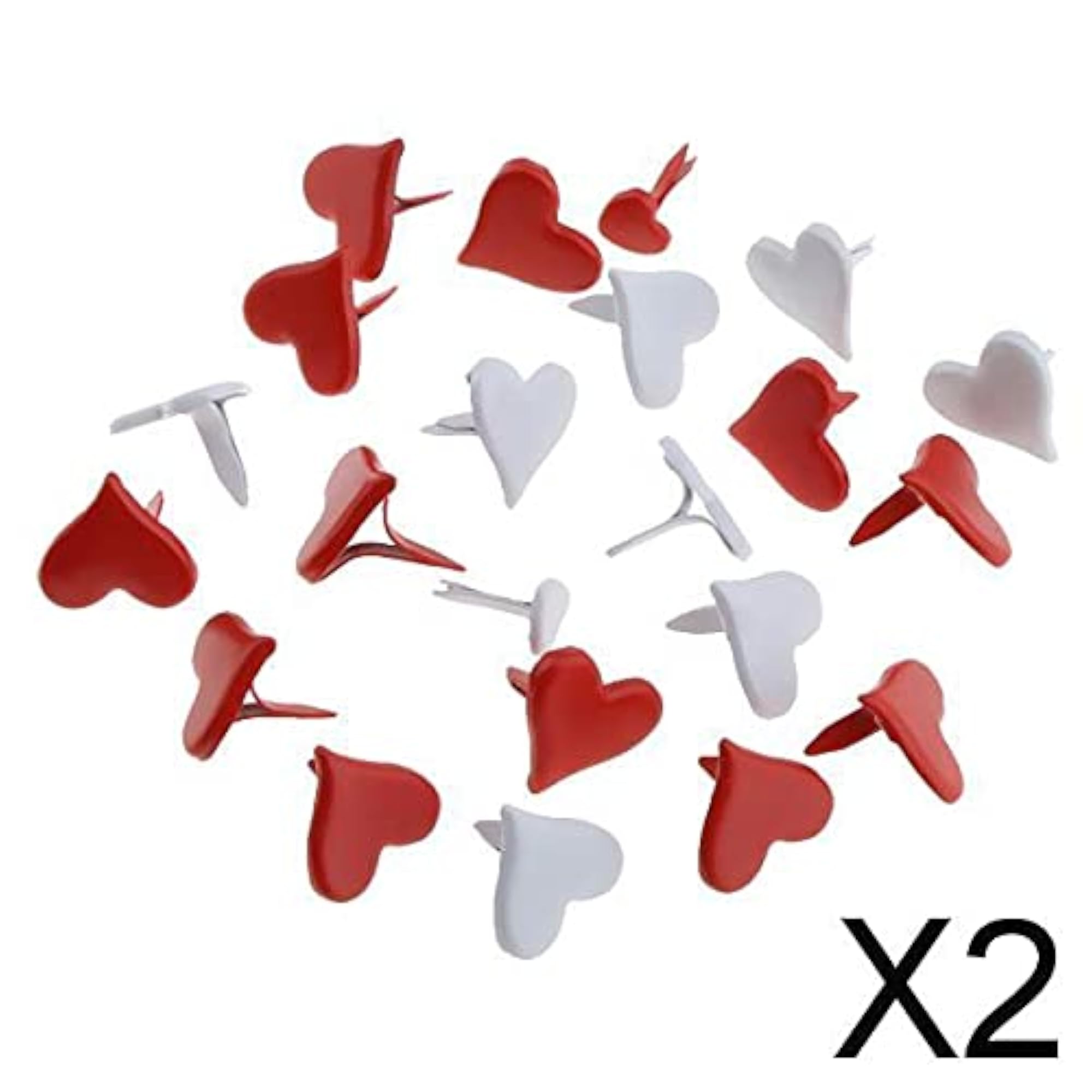 Heart Shape Mini Brads Paper Fastener for Scrapbooking Crafts