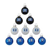 Material: Glas 10er Set WEIHNACHTSKUGELN CHRISTBAUMKUGELN HAMBURGER SV HSV