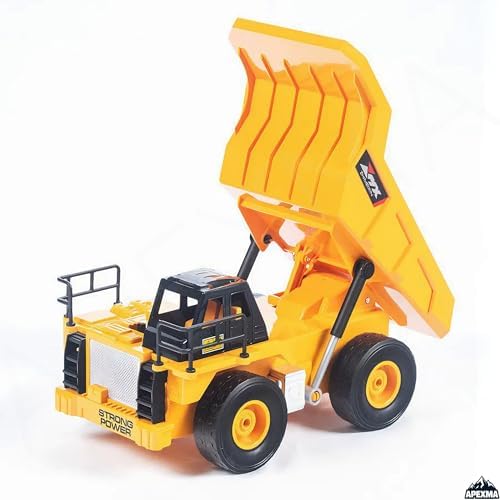 40MHz Uzaktan Kumandalı Şarjlı LED Işıklı Rc İş Makinesi Damperli Kamyon - Görsel 7