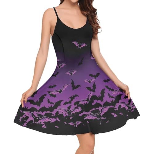 Image of Coloranimal Women's Summer Sleeveless Casual Swing Dresses with Loose Fit Beach Sundress