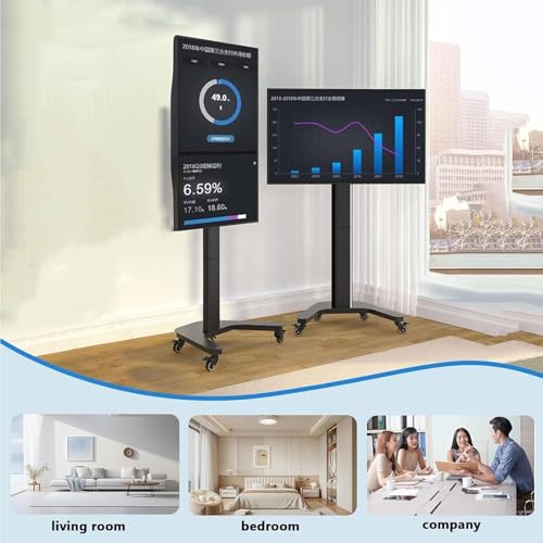 Soporte para TV ajustable móvil 32-70 pulg blanco miniatura 7