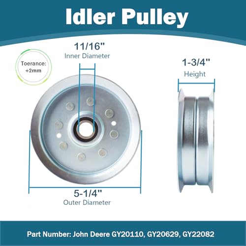 42 Inch Mower Deck Rebuild Kit Fit for John Deere LA145 LA120 LA125 D110 D130 D125 LA105 42 inch Tractor Parts Spindle GY21098 Blade AM13732 Idler Pulley GY20629 GY20067 Pulley GX20367 Belt GX20072 by SCBHWJ - Image 6