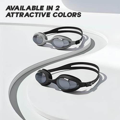 Image of KONEX Eco Swimming Goggles | Adults | Polarised UV Lens | Black
