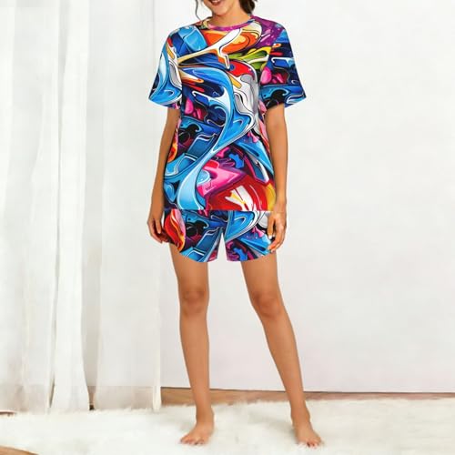 Estampado de graffiti duradero para evitar el desgaste del diseño textil 3