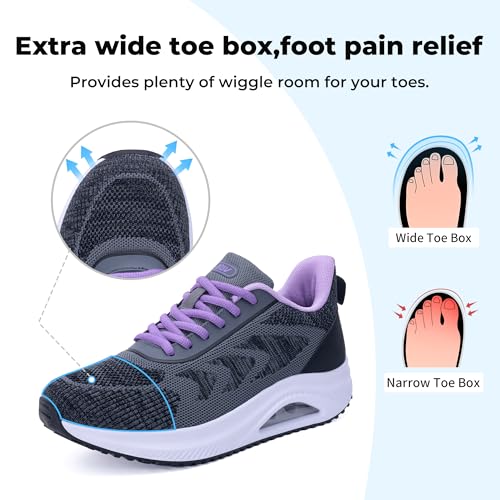 Image of Womens Arch Support Walking Shoes Plantar Fasciitis Orthotic Sneakers for Foot Pain Relief US Size 6-11