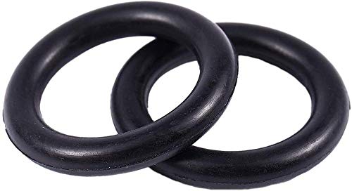 Jilibaba - Anello o in gomma nera, 20 mm x 14 mm x...