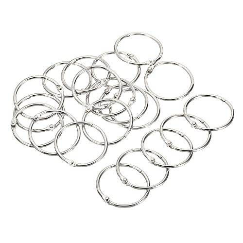 Anillos de carpeta PATIKIL metálicos para unir tarjetas de índice sin romper el papel