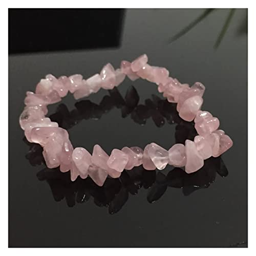 Bracelet pierres brutes en quartz rose, votre compagnon de bien-être au quotidien
