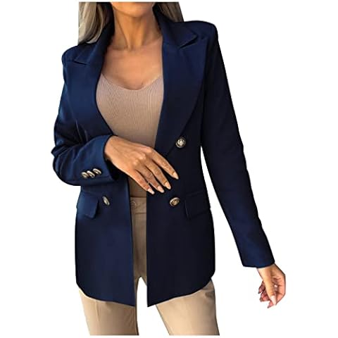 TURWXGSO Blazers for Women UK Sale Casual Long Sleeve Suit Jackets Clearance Work Office Suit Jacket Blazers Solid Color Lapel Collar Blazers with Pockets for Ladies Cover