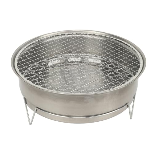 Gril à charbon de bois portable compact Domary poêle de camping extérieur et pique-nique rond