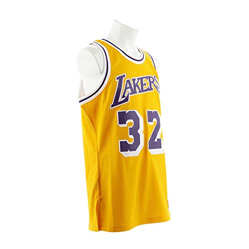 Magic Johnson Los Angeles Lakers Mitchell And Ness Men's Gold Throwback Jesey Xx-Large #TOP7
