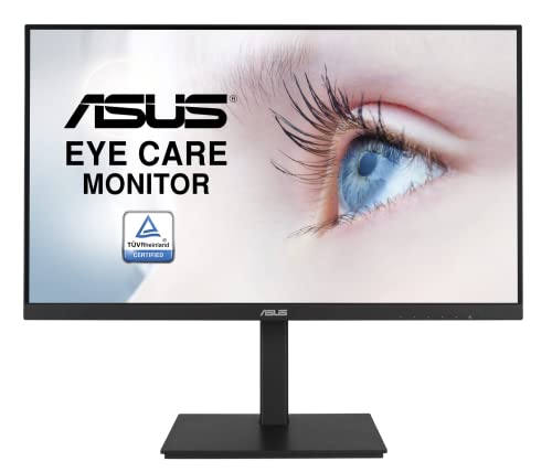 ASUS Eye Care VA24DQSB monitor Full HD 24", bez ramki, ergonomiczny, bez migotania, filtr niebieskiego światła, adaptacyjna synchronizacja - 75 Hz, panel IPS 16:9, 1920 x 1080 - DisplayPort, HDMI,