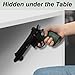 EVCUHASL 90 Degree Pistol Hanger, Concealed Gun Holder for Indoor Pistol Rack Display Wall Mount Storage, Solid Vinyl Coated Stand, 3 Pack