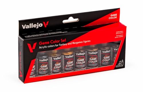 Vallejo - Farb-Set, Metallic-Farben, 8 x 17 ml - Plastikmodell, Hobby, Farben