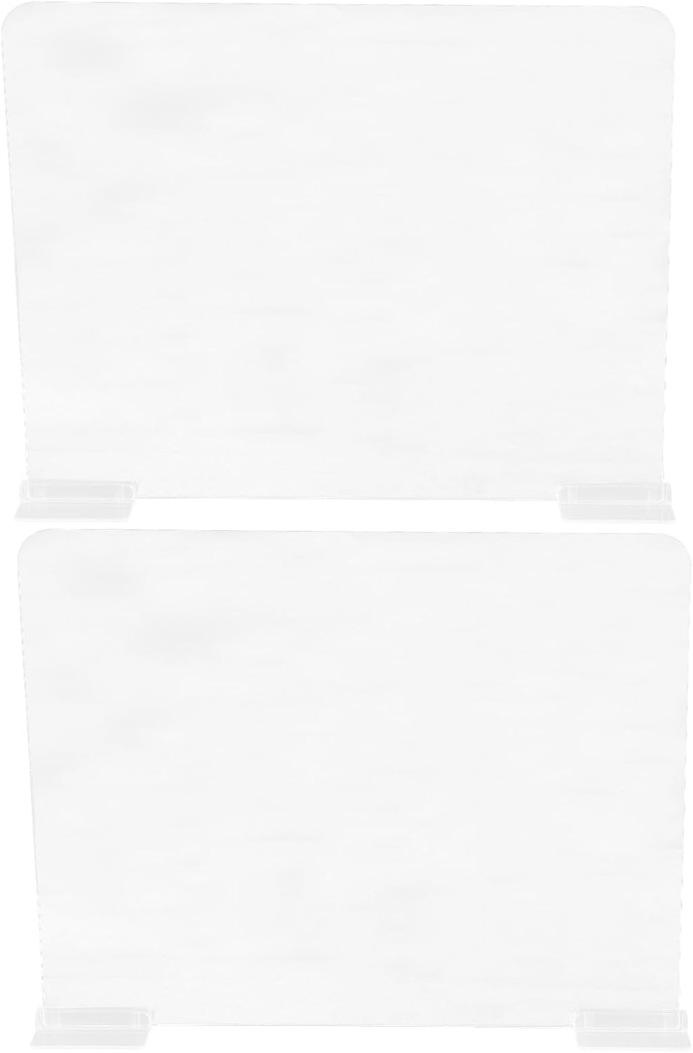 2Pcs Transparent Acrylic Closet Shelf Dividers for Clothing Organization Easy Adhesive Installation for Wardrobes and Bookshelves Enhance Storage Efficiency
