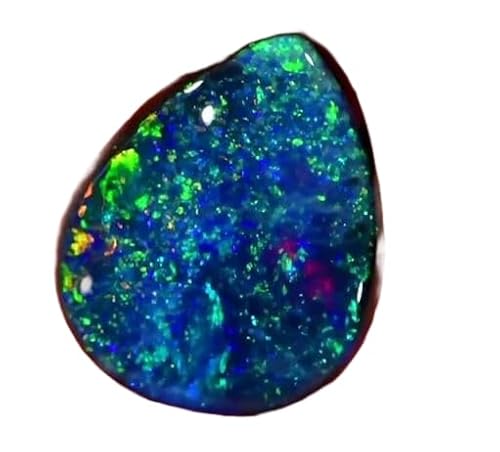 13×10.5×4.5 mm Sparkling Multi Color Pinfire Black Opal 1pcs Cabochon Rare Quality Sparkling Multi Color Pinfire Black Opal 1pcs TRILLION Cabochon Ethiopian Opal Cabochon Natural welo opal multi fire opal loose Gemstone For Jewelry Making