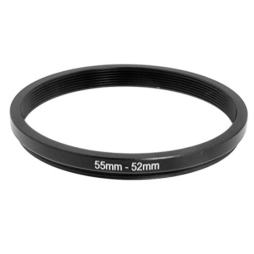 NinoLite �X�e�b�v�_�E�������O 55mm��52mm �J���������Y�p�A���~������ �A�_�v�^�[�����O(Step-Down Ring)