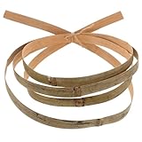 Healifty Tiras de Bambú para Manualidades y Cestería Listones Planos de Bambú Natural 2 CM de Ancho y 1 MM de Grosor Rollo de 3 Metros para Tejer Cestas y Decoraciones Artesanales
