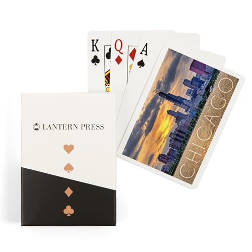 Baraja de cartas tamaño póker de Chicago Illinois