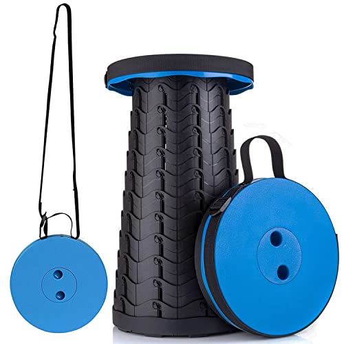 RainBiao Taburete Plegable portátil, Ligero Pero más Resistente, Plegable de plástico retráctil, Asiento telescópico Ideal para Camping, Pesca, Senderismo, Barbacoa, Exterior, Cocina Cover