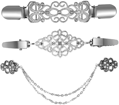 4 STÜCK CARDIGAN Clips Für Kleidung, Metall Cinch Produktbild-Vorschau 10