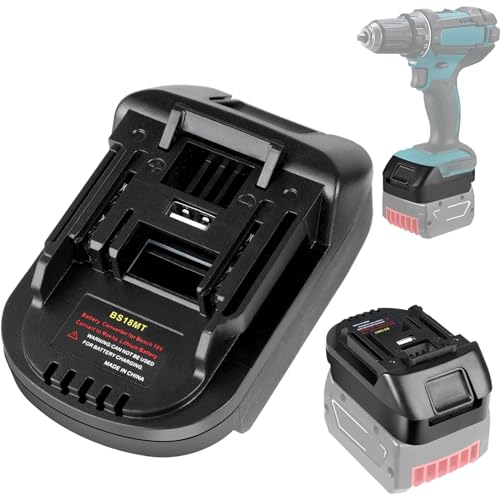 Adaptador de batería Bosch a Makita, para Bosch 18 V GBA batería de litio convertidor a batería de litio Makita de 18 V, convertidor BS18MT, uso con herramientas eléctricas Makita