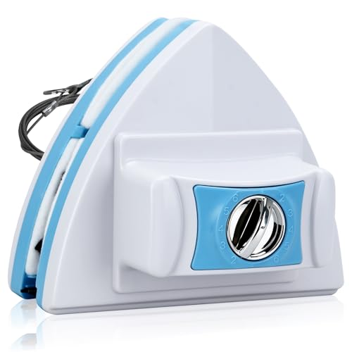 Podazz Home Limpiador magnético de doble cara, limpiador magnético ajustable de doble ventana, para edificios altos y ventanas de cristal de coche con un grosor de 5-25 mm (5-25 mm)