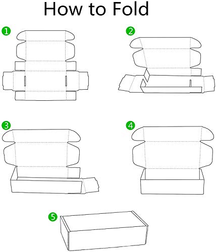 Biobrown Corrugated Box Cardboard Box Perfect For Shipping Mailing Small - 7" X 5" X 1" - 50 Pack - White #TOP2