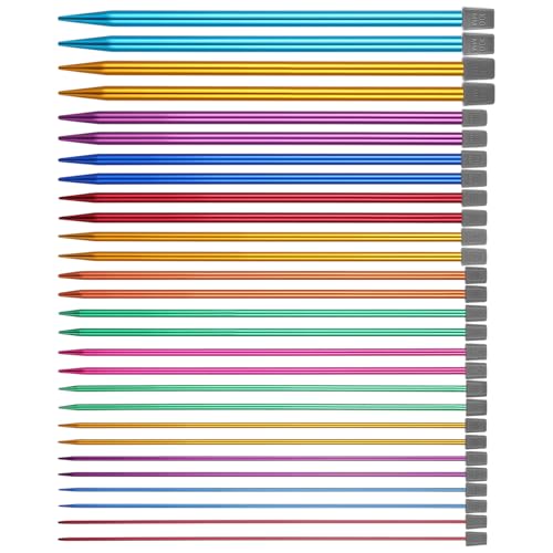 Aiguilles à tricoter de 25 cm colorées : l'accessoire idéal pour vos soirées tricot de pulls
