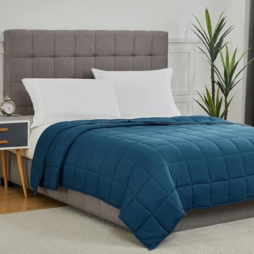 CYMULA Weighted Blanket for Adults (20lbs 80"x87" King Size) - Cooling Breathable Heavy Blankets for Summer Winter - Ultra Microfiber Soft Comfort Blanket with Glass Beads - Gifts for Men/Women