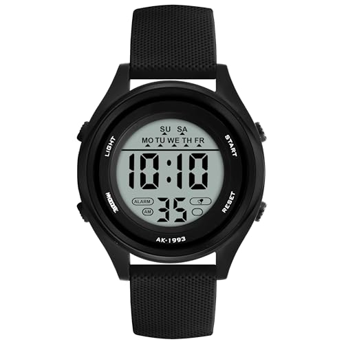 ON TIME OCTUS Digital Unisex Multi-Functional Waterproof Sports Watches for Boys and Girls Above 5 Years-DIGI-027 (Black)