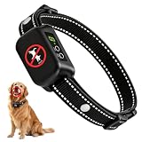 Collar Antiladridos para Perros sin Descarga Eléctrica, Collar de Adiestramiento con Vibración y Bip Sonoro, Recargable, Impermeable, Reflectante y Ajustable, para Perros Pequeños, Grandes y Medianos