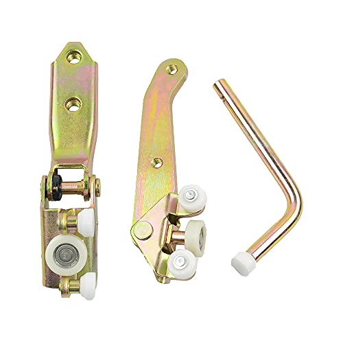 Huiruhy Lot de 3 guides à rouleaux pour porte coulissante droite - En haut, milieu et bas - Pour portes coulissantes - Compatible avec T4 1990-2004 701843336A 701843436 701843406B – vue 7