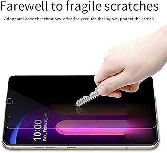 for LG V60 ThinQ 5G Privacy Screen Protector Tempered Glass - 2 PCS Ultra Thin Anti Scratch Anti-Spy Screen Protective Film Glass for LG V60 ThinQ 5G Phone