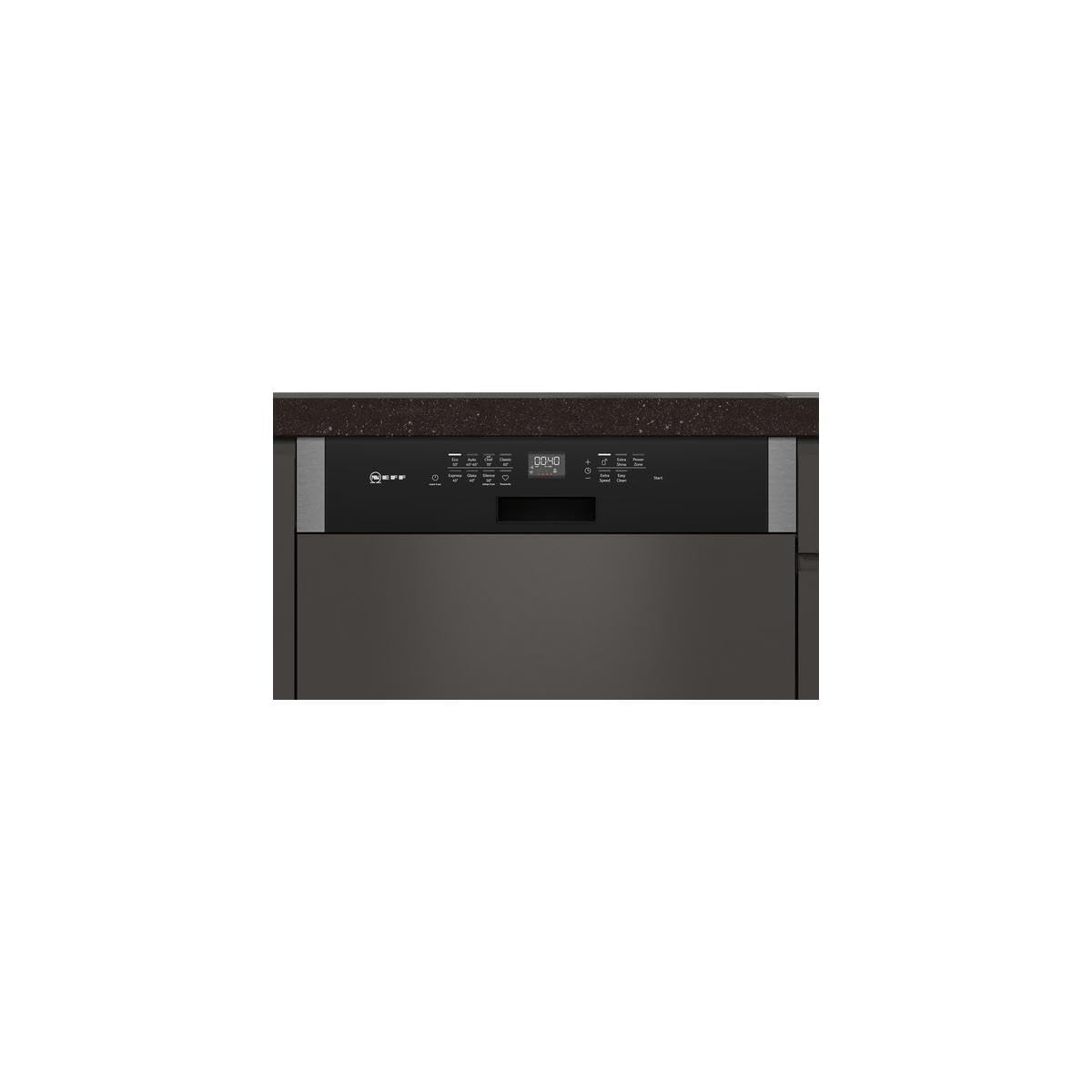 NEFF S147ZCS35E, N 70, Geschirrspüler teilintegriert, 60 cm, Home Connect, Zeolith Trocknen, Chef 70°, 8 Programme