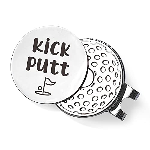 QVUXZ Golf Ball Marker Gifts for Men Women Golfers, Golf Lover Birthday, Golfing Gifts for Boyfriend Him, Valentine's Day Golf Gift for Husband Boyfriend, Kick Putt