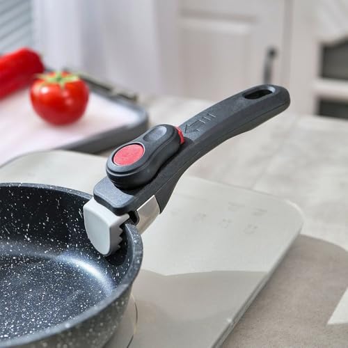 MiOYOOW Removable Pan Handle, Anti-Scald Detachable Pot Handle Anti-Slip Replacement Cookware Handles with Hanging Hole for Home Kitchen Camping Picnic - Image 2