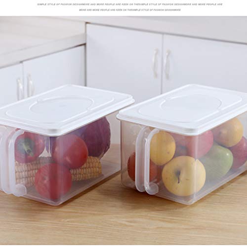 VONKY 6.2L plástico Frigorífico Caixa de armazenamento de alimentos Manter fresco Organizador Fruit
