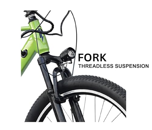 Image of Neelam Bull FIRE NB1.0 Unisex Electric Bicycle T-26 | Removable Battery 36V-250W|10.4AH|Suspension|Battery Indication Display|Saddle with Memory Foam Color-Lemon Green