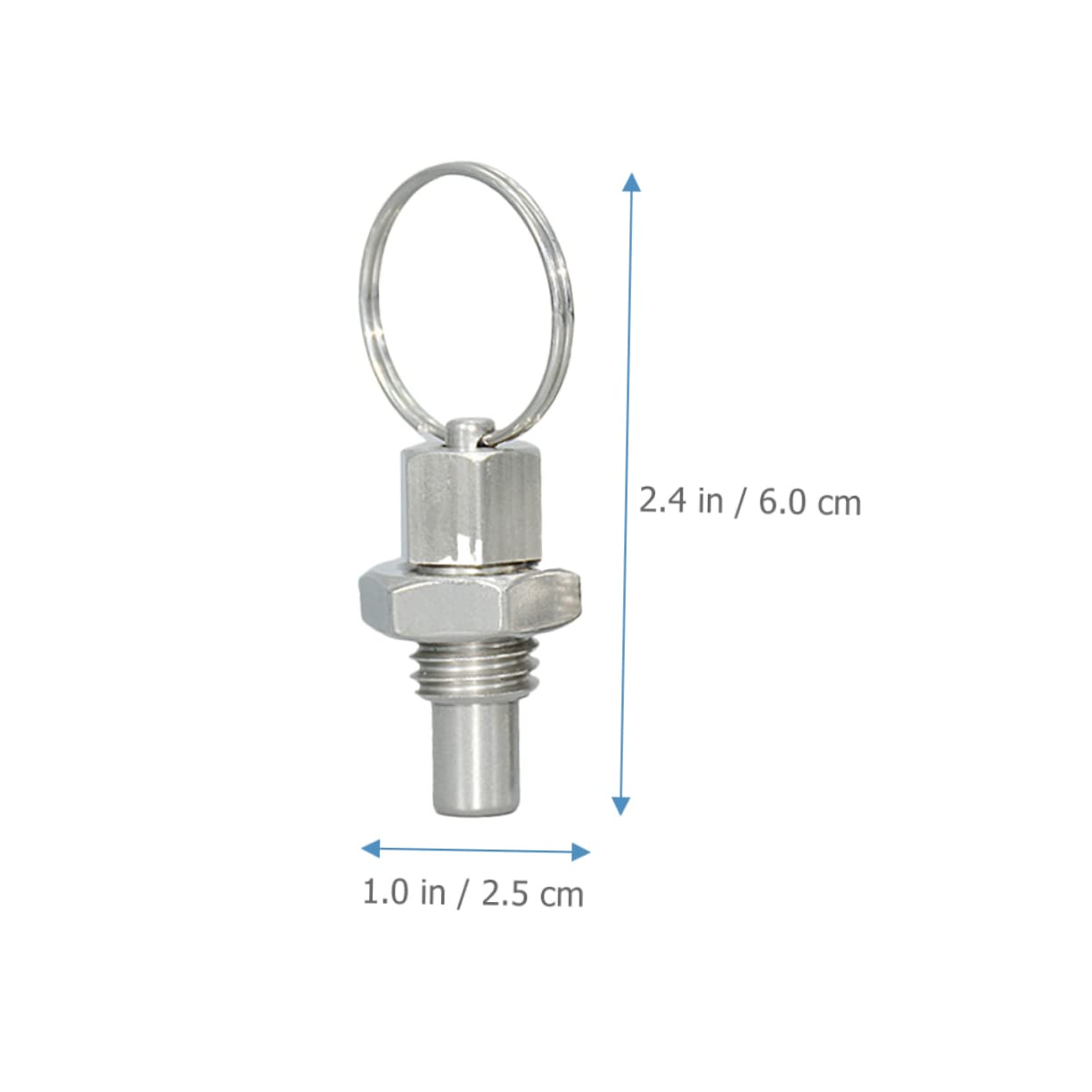 DOITOOL 16pcs Stainless Steel Spring Plunger Pull for Mechanical Accessories Non- Design for Industrial and Automotive Use