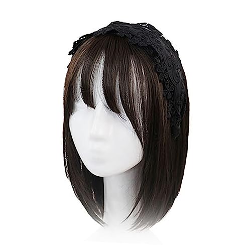 VICASKY Elegant Wide Headband Lace Headband for Women and Girls,Vintage Floral Embroidered Head Bands Fashion Lace Headdress Stylish Hair Accessories